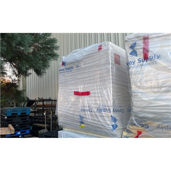STACK OF 24 INDUSTRIAL 96" X 48" X 2" THICK CONSTRUCTION INSULATION PANELS