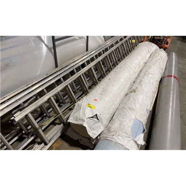 LARGE 10' GREY INDUSTRIAL ROLL OF CONSTRUCTION MEMBRANE