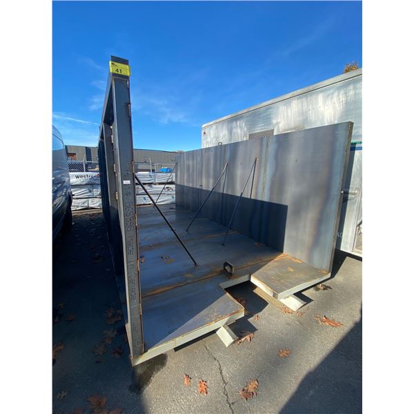 UNFINISHED ROLL ON ROLL OFF WASTE MANAGEMENT BIN APPROX 21' L X 8' W X 7.8' H