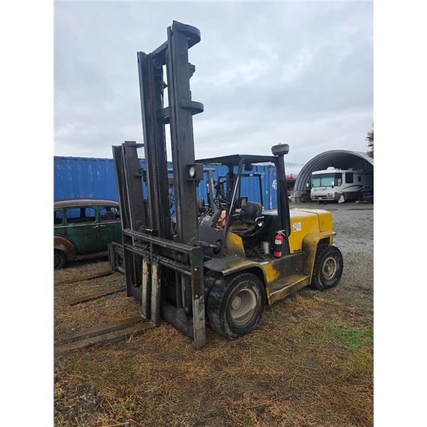 1998 YALE GLP155C FORKLIFT, YELLOW, PROPANE, 15,000LB CAPACITY, 20' LIFT HEIGHT,