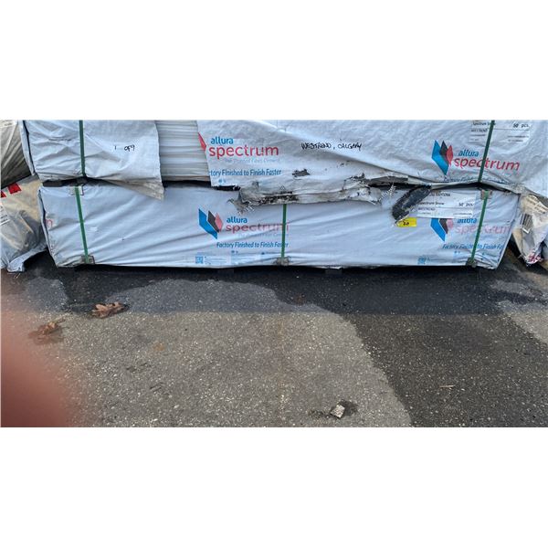 1 PALLET OF 4X8 ALLURA TRADITIONAL SPECTRUM SNOW RESIDENTIAL HOUSE SIDING