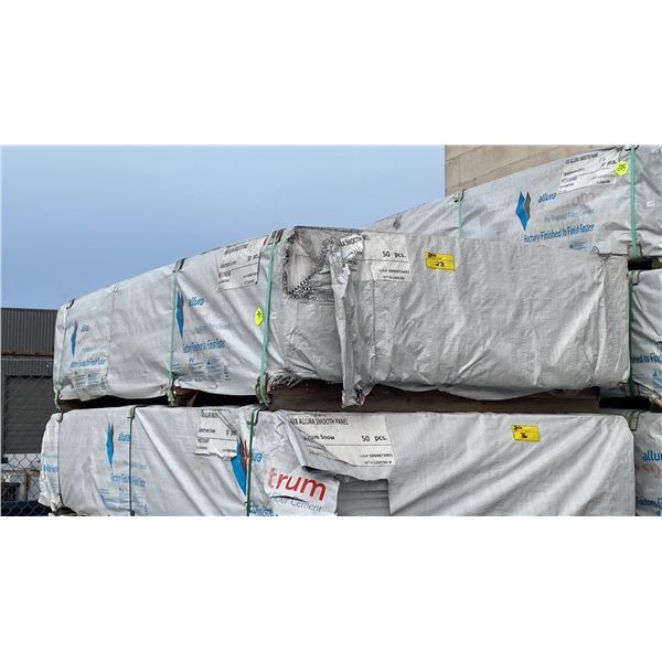 1 PALLET OF 4X8 ALLURA SMOOTH PANEL SPECTRUM LINEN RESIDENTIAL HOUSE SIDING
