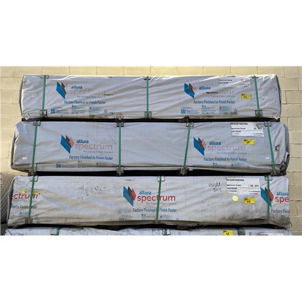 1 PALLET OF 4X8 ALLURA TRADITIONAL SPECTRUM SNOW RESIDENTIAL HOUSE SIDING