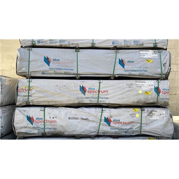 1 PALLET OF 4X8 ALLURA TRADITIONAL SPECTRUM SNOW RESIDENTIAL HOUSE SIDING