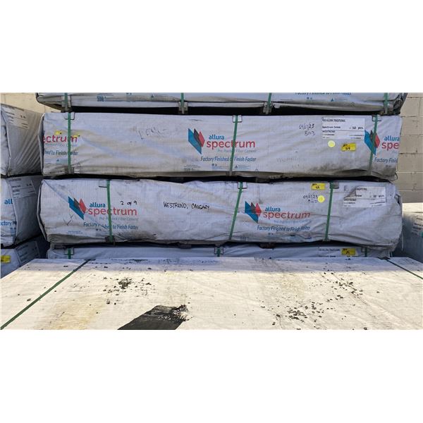 1 PALLET OF 4X8 ALLURA TRADITIONAL SPECTRUM SNOW RESIDENTIAL HOUSE SIDING