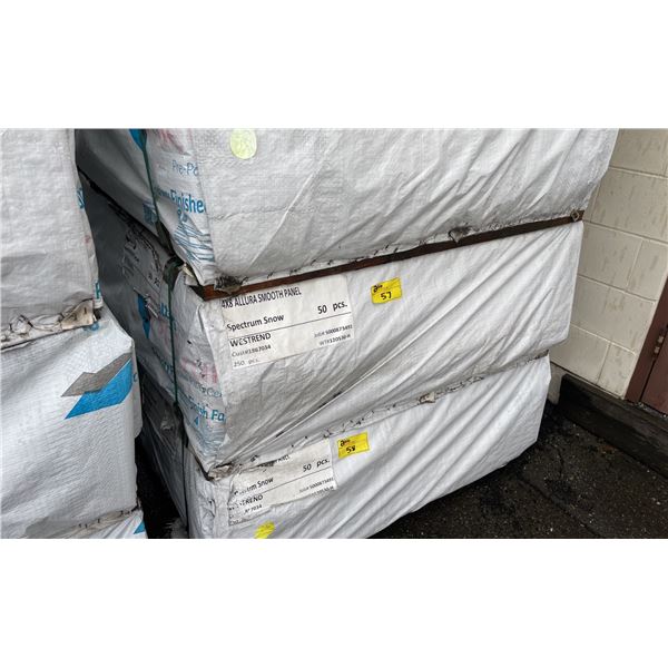 1 PALLET OF 4X8 ALLURA SMOOTH PANEL SPECTRUM SNOW RESIDENTIAL HOUSE SIDING