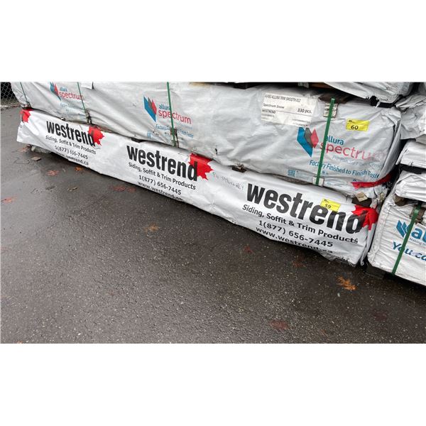 1 PALLET OF ALLURA SPECTRUM STERLING GREY RESIDENTIAL HOUSE SIDING