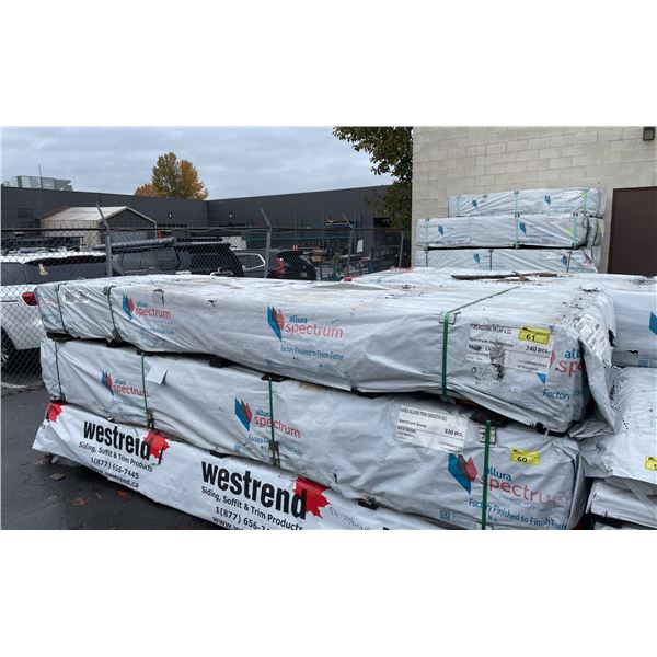 1 PALLET OF 7.25 ALLURA TR LAP X 12 SPECTRUM HEARTHSTONE RESIDENTIAL HOUSE SIDING