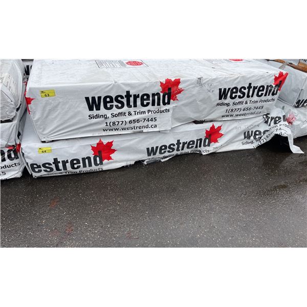 1 PALLET OF 4X9 ALLURA TRADITIONAL SPECTRUM SNOW RESIDENTIAL HOUSE SIDING