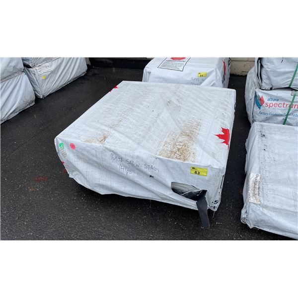 1 PALLET OF 48"X48" ALLURA TRIM SPECTRUM SNOW RESIDENTIAL HOUSE SIDING TRIM