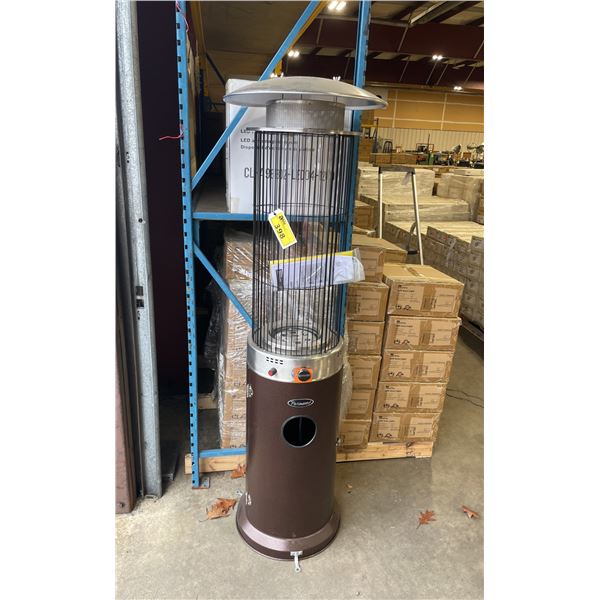 PARAMOUNT PH-F122-BZ BRONZE / STAINLESS STEEL PROPANE OUTDOOR SPIRAL FLAME PATIO HEATER