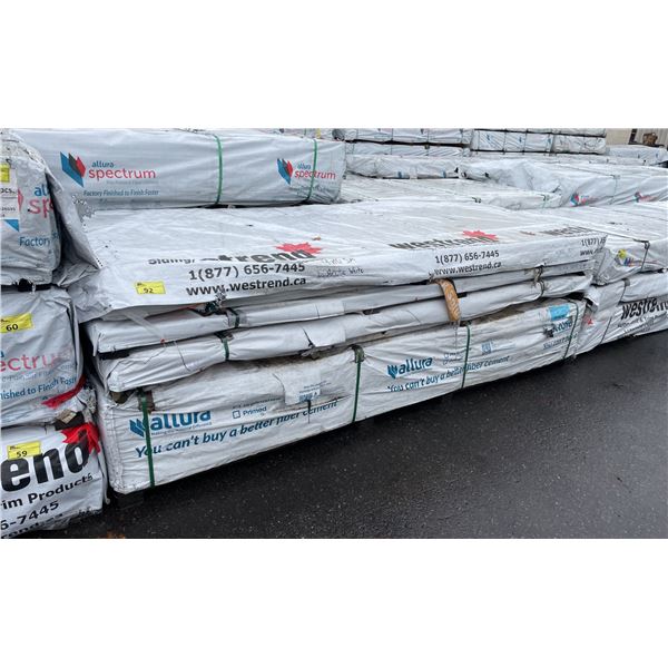 4 PARTIAL PALLETS OF ASSORTED ALLURA SPECTRUM RESIDENTIAL HOUSE SIDING