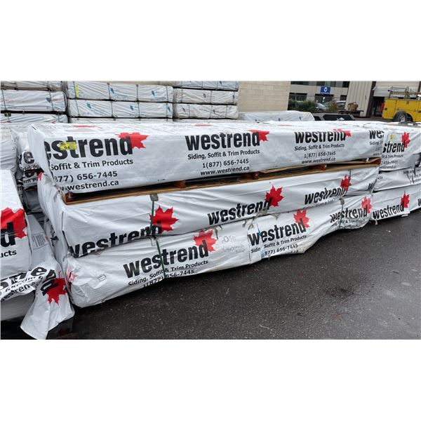 3 PARTIAL PALLETS OF ASSORTED ALLURA SPECTRUM RESIDENTIAL HOUSE SIDING INCLUDING HEARTH STONE & SNOW