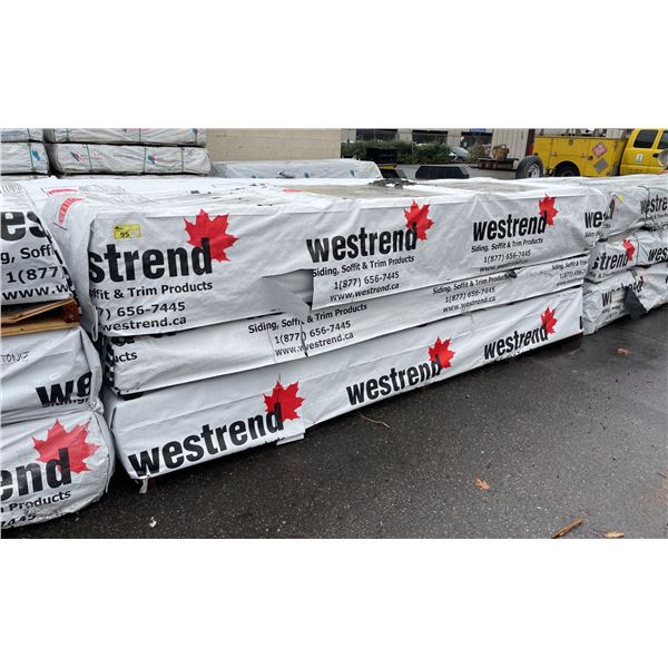 3 PARTIAL PALLETS OF ASSORTED ALLURA SPECTRUM RESIDENTIAL HOUSE SIDING INCLUDING 2-STERLING GREY