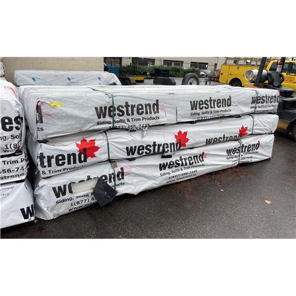 3 PALLETS OF ASSORTED ALLURA SPECTRUM RESIDENTIAL HOUSE SIDING INCLUDING SNOW/SMOOTH SNOW