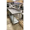 Image 3 : 60"W X 24"D X 35"H COMMERCIAL STAINLESS STEEL PREPARATION TABLE WITH BACKSPLASH