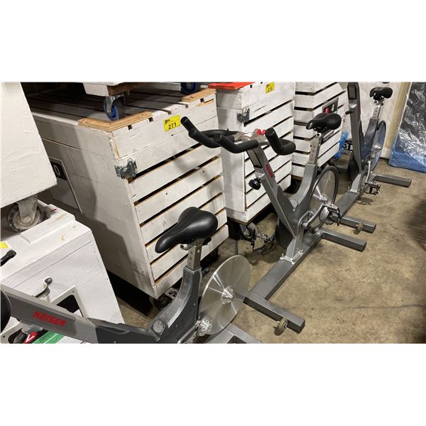 KEISER M3 COMMERCIAL UPRIGHT ADJUSTABLE SPINNING EXERCISE BIKE