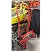 Image 2 : INDUSTRIAL LINOLEUM ROLLER & SMALL RED HAND TRUCK