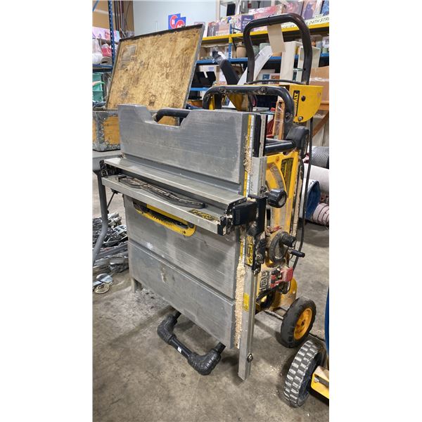DEWALT DWE7491 ELECTRIC 10" PORTABLE TABLE SAW WITH ROLLING STAND