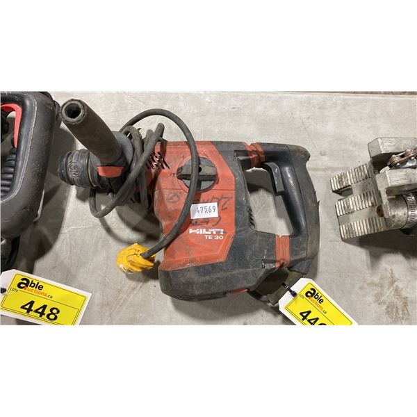 HILTI TE 30 INDUSTRIAL ELECTRIC ROTARY HAMMER