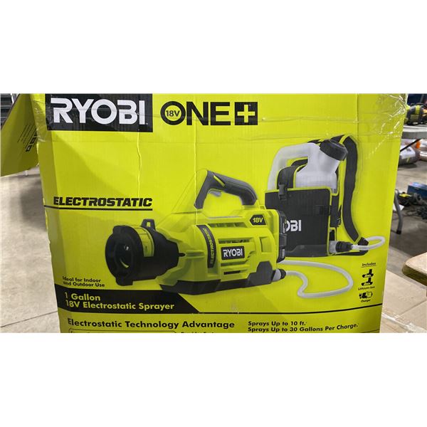 RYOBI ONE+ 18V CORDLESS ELECTROSTATIC 1 GAL BACKPACK SPRAYER *HAS 2 BATTERIES & CHARGER*