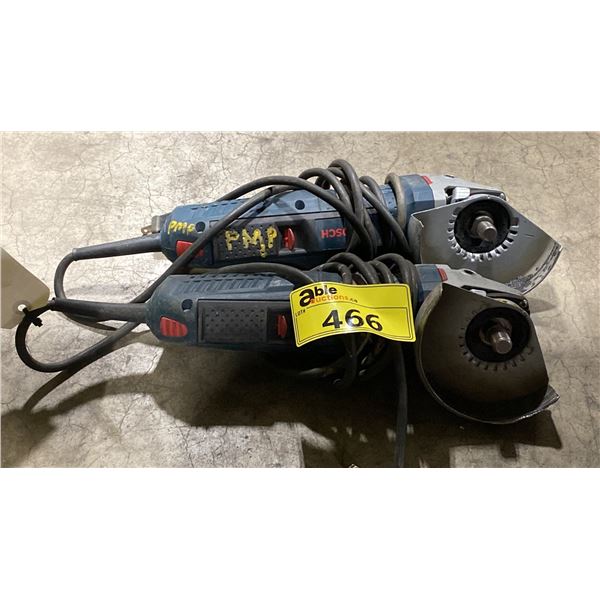 2 BOSCH ELECTRIC ANGLE GRINDERS