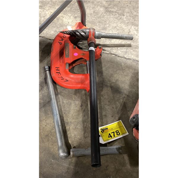 RIDGID HEAVY DUTY 4"-6" PIPE CUTTER & RIDGID SPIRAL PIPE REAMER