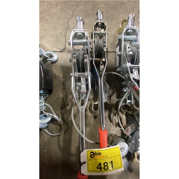 2 LARGE JET CABLE PULLERS