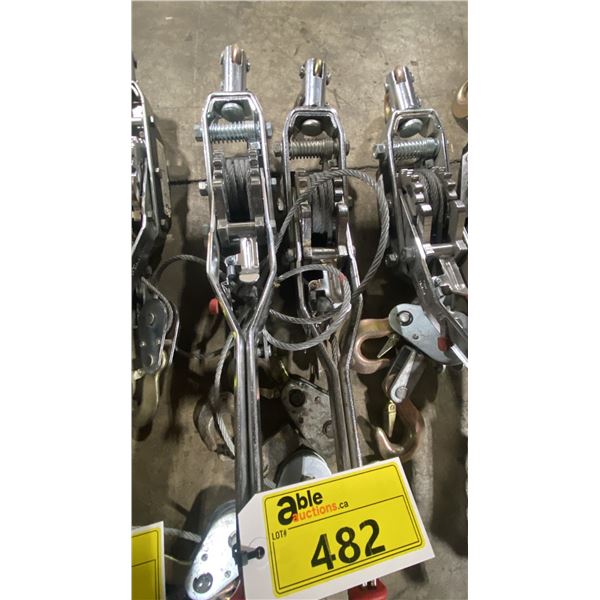 2 LARGE JET CABLE PULLERS