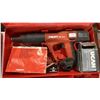 Image 2 : HILTI DX A41 INDUSTRIAL AIR ACTUATED GUN IN HARD TRANSPORT CASE WITH ASSORTED CAPS & HARDWARE