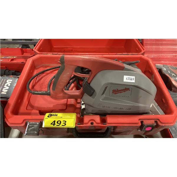 MILWAUKEE 8" INDUSTRIAL ELECTRIC METAL CUTTING PORTABLE SAW IN HARD TRANSPORT CASE