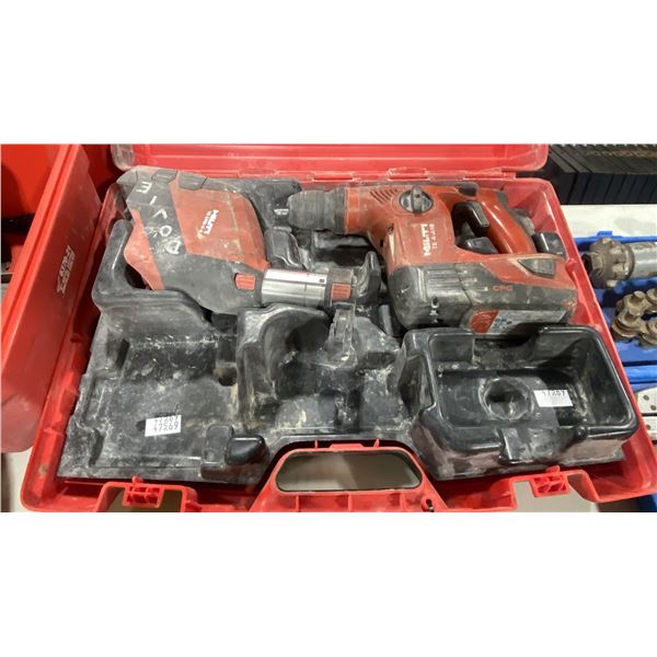 HILTI TE 4-A18 CPG CORDLESS INDUSTRIAL CONCRETE DRILL WITH HILTI TE DRS 4-A HAMMER VAC IN HARD