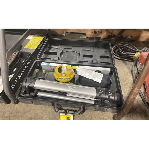 LASERPRO INDUSTRIAL LASER LEVEL TOOL WITH TRIPOD IN HARD TRANSPORT CASE