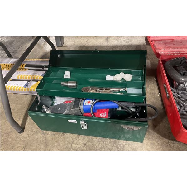 GEORG FISCHER OMICRON INDUSTRIAL ELECTRIC THERMOSTATIC SOCKET FUSION WELDER IN METAL PORTABLE TOOL