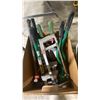 Image 2 : BOX OF ASSORTED INDUSTRIAL HAND TOOLS, PUNCH TOOLS & PIPE BENDING TOOLS