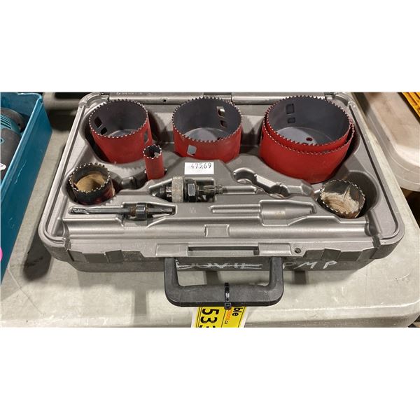 MORSE ADVANCED MASTER ELECTRICIAN'S BI-METAL HOLE SAWS IN HARD TRANSPORT CASE *MISSING PCS*