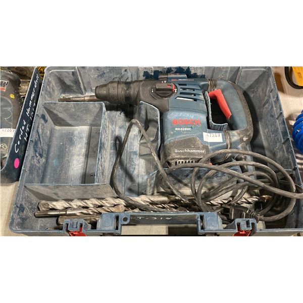 BOSCH RH328VC INDUSTRIAL ELECTRIC ROTARY HAMMER DRILL IN HARD TRANSPORT CASE