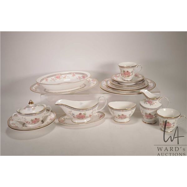 Seleciton of Royal Doulton Canton china dinnerware including setting for two of 10 1/2" dinner plate