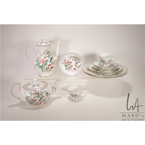 Selection of Aynsley Pembroke bone china dinner ware including setting for two of 10 1/2" dinner pla