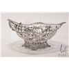 Image 1 : Antique sterling silver pierced basket with British hallmarks indicating makers date of 1888, London
