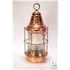 Image 2 : Vintage/ antique copper nautical lantern 17" in height