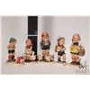 Image 2 : Five vintage Goebel Hummel figurines including three with full bee markings "Sensitive Hunter", "Far
