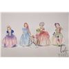 Image 1 : Four small and one miniature Royal Doulton figurines including Babie HN1679, Wendy HN2109, Cissie HN