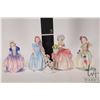 Image 2 : Four small and one miniature Royal Doulton figurines including Babie HN1679, Wendy HN2109, Cissie HN