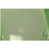 Image 2 : Vintage lidded Uranium glass refrigerator box 4 1/2" X 5" X 2" deep