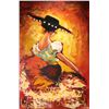 Image 1 : Van Gaard, framed original acrylic on board painting of a Spanish dancer, 36" X 24"