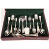 Image 2 : Wooden canteen containing Wirths 18/10 Germany silverplate flatware with setting for twelve each of 