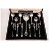 Image 2 : Antique silverplate thirteen pieces dessert set in fitted case