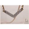 Image 2 : 14ky yellow gold and diamond necklace, set with 1.00ct of round full cut diamonds. Retail replacemen