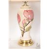 Image 2 : Vintage Moorcroft Pink Magnolia table lamp 28" including shade